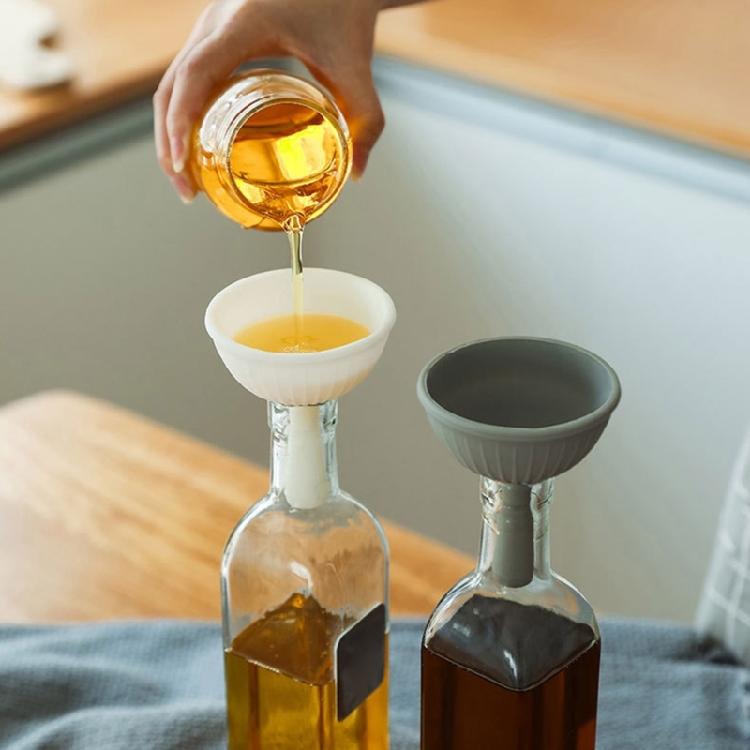 Funil Dobrável de Silicone à Prova de Vazamentos Grau Alimentício Ferramenta Multiuso para Cozinha Para Transferência de Líquidos Despejar Óleo Compacto para Armazenamento
