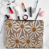 Yousheng Cosmetic Storage Bag, Thickened Canvas Pouch, with Smooth Zipper Large Capacity Stationery Organizer, Oil Painting Print Cosmetic Pouch