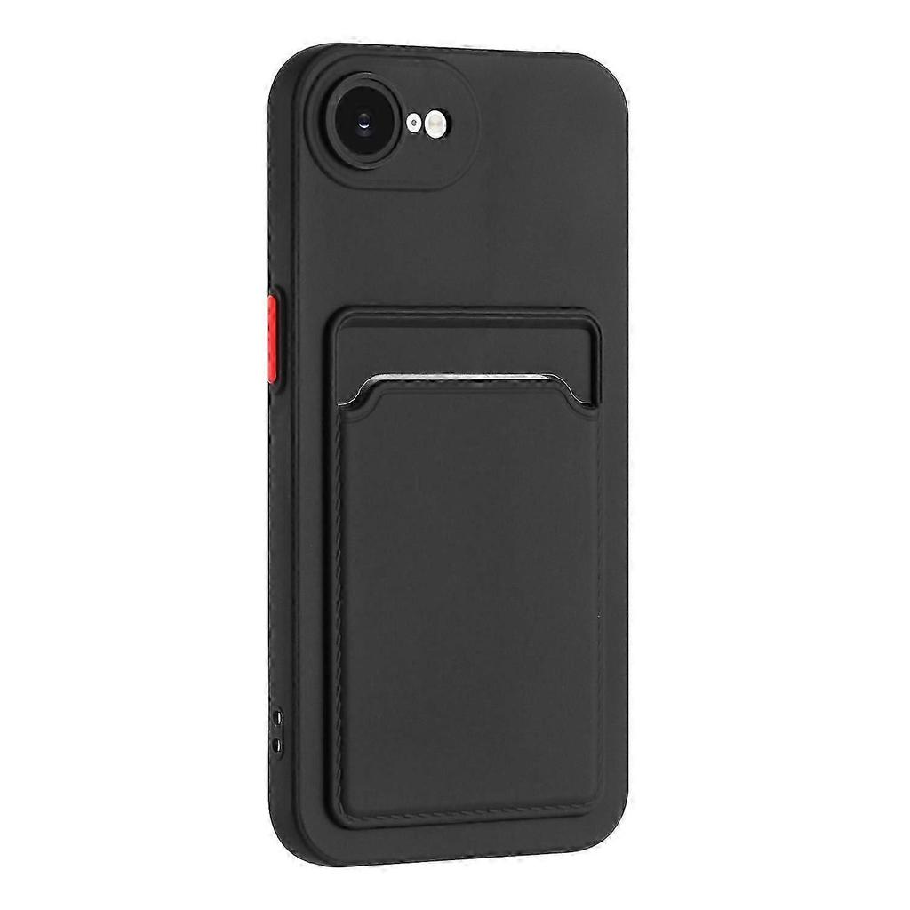 Per Custodia iPhone 16e con Slot per Schede, Cover Posteriore Opaca Anti-Impronte Digitali, Custodia Protettiva Sottile per Telefono