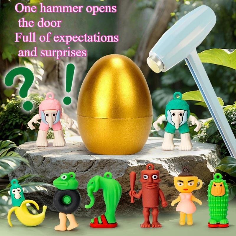 Tung Tung Tung Sahur Surprise Blind Box 20pcs Golden Eggs Italian Tralalero Tralala Bombardino Crocodilo Figures Model Kids Toy