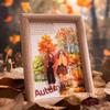 Forest Scenery Adhesive Tape: Retro Aesthetic Landscape with 6 Styles.