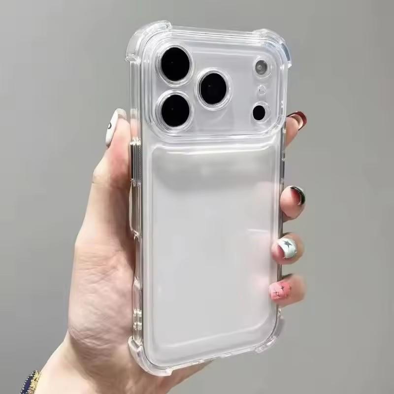 Luxury Shockproof Transparent Phone Case For 17 Air 16 15 14 13 12 11 Pro Max 16E 7 8 Plus X XS XR SE2 Bumper Cases Cover
