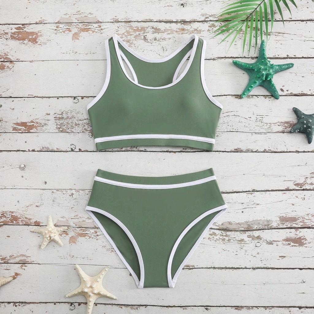 Ensemble Bikini pour Filles - Maillot de Bain Ado Haut & Bas Séparés