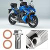 10mm M10x1.00 Motorcycle Screw Hose Bolt for Brake Pump Fit for Suzuki Honda Kawasaki Yamaha