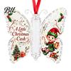 Feiertagsparty Hängedekoration Schmetterling Bargeldgeschenk-Schmuckstück, Weihnachts-Geldhalter mit Geschenken für Familie Freunde Festlicher Druck, Acryl-Baum-Anhänger