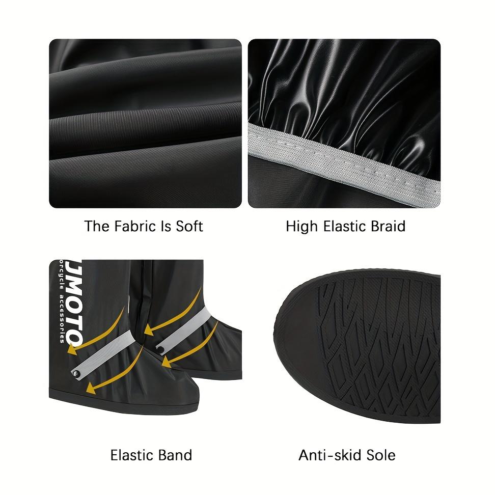 Hohe PVC-Überschuhe für Damen und Herren, Geeignet für Outdoor-Sportarten in allen Jahreszeiten, Ideal für Motorradfahren und Wattwandern