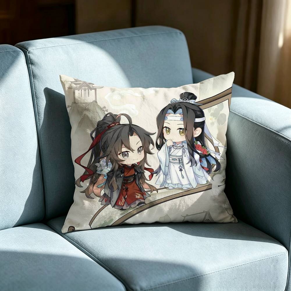 Mo Dao Zu Shi Double-sided printed pillow cover Solid color minimalist pillowcase, fits all bedroom styles