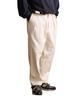 Schott TC Double Pleated Wide Pants, Men's, Size S, 385, Off-White, 782-5910004