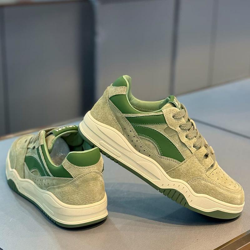 New Retro Platform Casual Board Shoes Men's Youth Low-top Sports Men's Shoes Lace-up Students Four-season Breathable Trendy Shoes