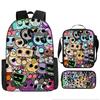 Dandy'S World Student School Bag Dandy'S World Cartoon Cute Backpack Three-Piece Set Satchel Bag Pencil Case