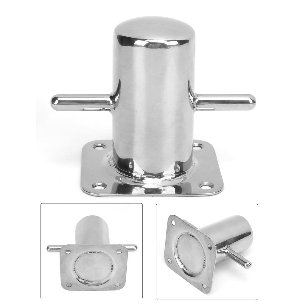 316 Stainless Steel Single Mooring Bitt Heavy Duty   Bollard Cleat Marine Hardware Accessories