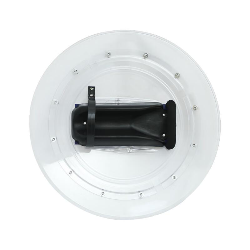 Spiked Rotating ABS Transparent Riot Shield 66cm x 66cm x 3.5mm