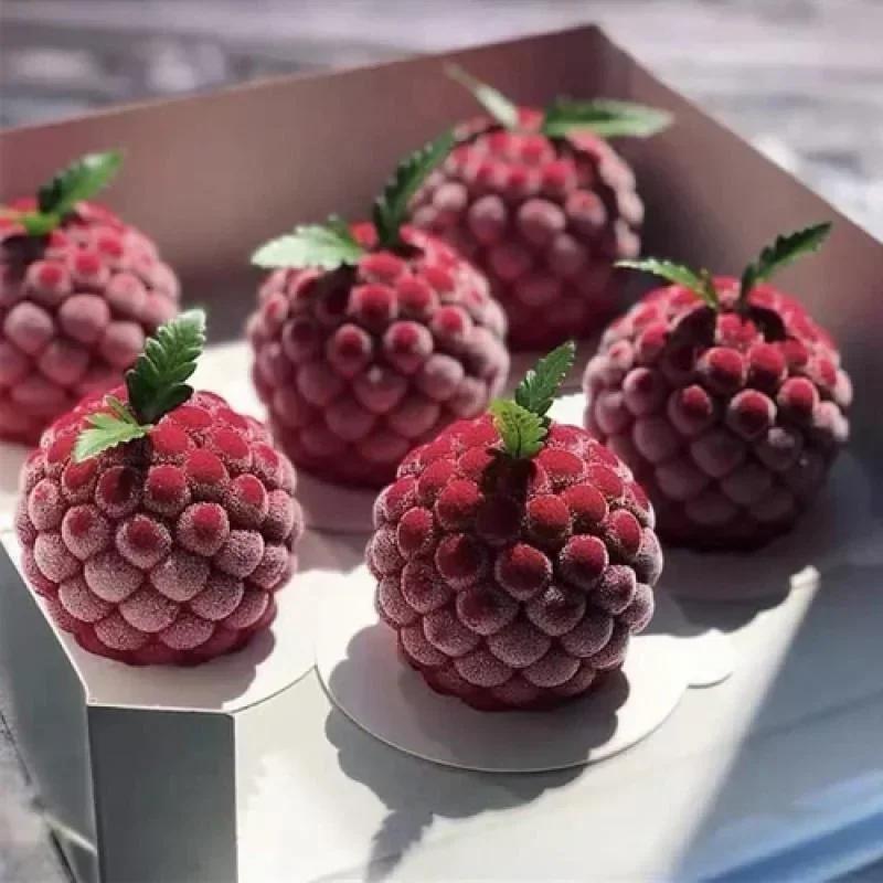 3D Kitchen Baking Tool Mold Fruit French Mousse Dessert Diy Baking Mold Cake Mold Artificial Fruit Accessories