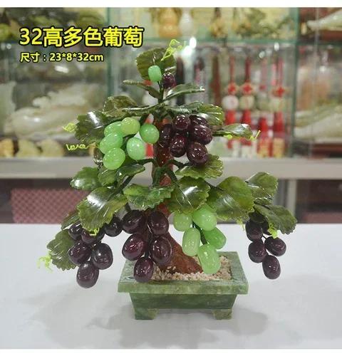 Stone ornament grape tree Zhaocai home accessories Arts and Crafts Living room TV cabinet Wine cabinet desktop Gift from friends