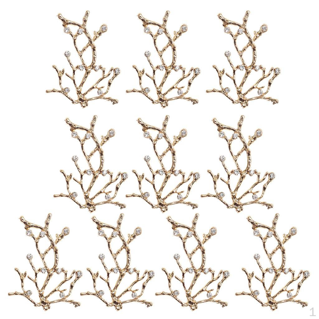 10pcs Crystal Flower Flatback Wedding Craft Embellishments Scrapbook Button