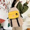 Three-Piece Backpack Set Color Contrast Large Capacity Student Schoolbag Women Backpack with Pen Bag
