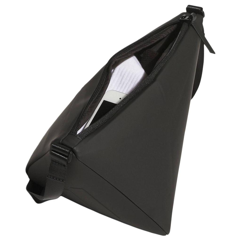Adidas Fashion Simple Zipper Closure PU Handheld Crossbody Shoulder Bag Chest Bag Mini Unisex Bags Black JX5476
