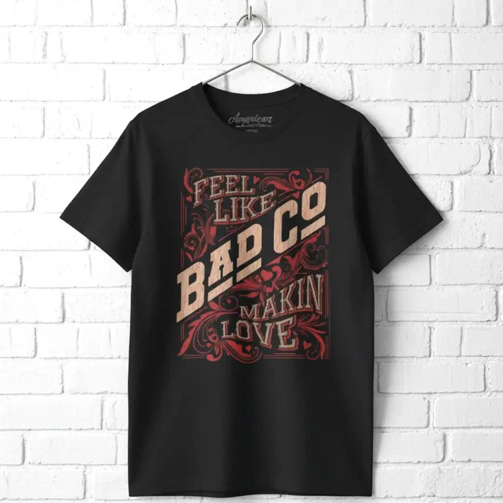 Bad Company Feel Like Makin Love Men s T Shirt Straight Shooter Album Rock Band L