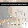Pack of 6 Undermount Sink Brackets High Strength Support clip  Undermount Sink clip  set for Kitchen & Bathroom Sinks