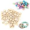 Round Bds Wooden Log Color Craft Bds for Jewelry Children Toys Making
