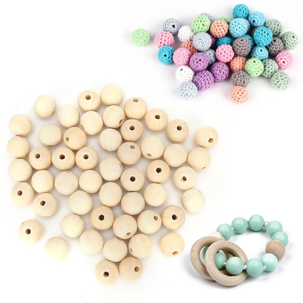 Round Bds Wooden Log Color Craft Bds for Jewelry Children Toys Making