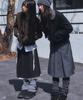 Place Studio Two-Belt Low-Rise Detachable Pleated Double Layered Midi Skirt_2 Colors