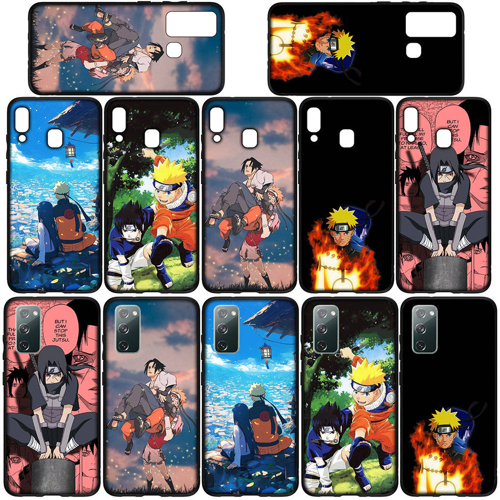 Phone Case for Samsung Galaxy S25 S24 S23 iPhone 16 15 Xiaomi Redmi Note 14 13 12 16E 11 Pro Max XR OPPO Moto Huawei Comics Uchiha Sasuke Naruto Cover