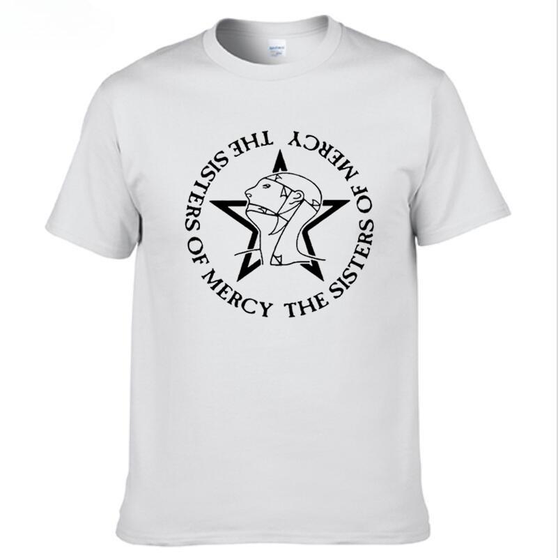 The Sisters of Mercy T-Shirt Men and Women Tee Post Punk Goth Rock Band T Shirts Cotton Tops Tees