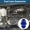 A ABSOPRO Female Flare Reducer Hose Fitting Adapter AN10 AN10 Fuel Line Connector Aluminum Blue