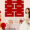 Double Happiness Wedding Room Decoration Sticker