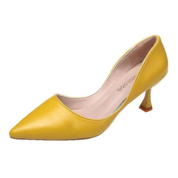 

Slim heels work shoes single shoes women s 2024 spring new shoes fashion dress professional high heels black women s shoes autumn 39 имбирный