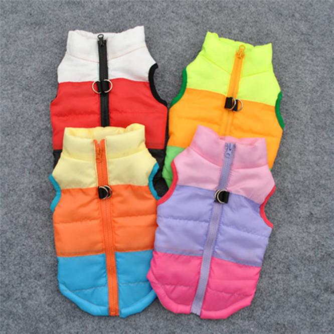 Buy Warm Small Dog Clothes Windproof Winter Pet Puppy Coat Jacket Puppy Clothes Vest at