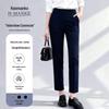 HANMANKE Women's Slim-Fit Short-Sleeve Business Suit Set