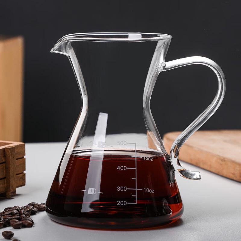 Shangqi Carafe à café à verser à la main en verre