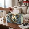 1pc Sacred Heart of Jesus Tissue Box Suitable for Home, Church, - Reusable Napkin Dispenser with Sacred Heart, Compact Tissue Holder for Kitchen, Bath