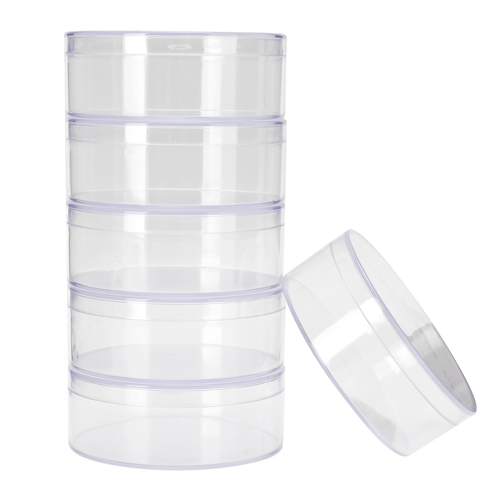 Konnwei 6 Set Wedding Candy Round Box Small Jewelry Storage Packaging Transparent Box For Wedding