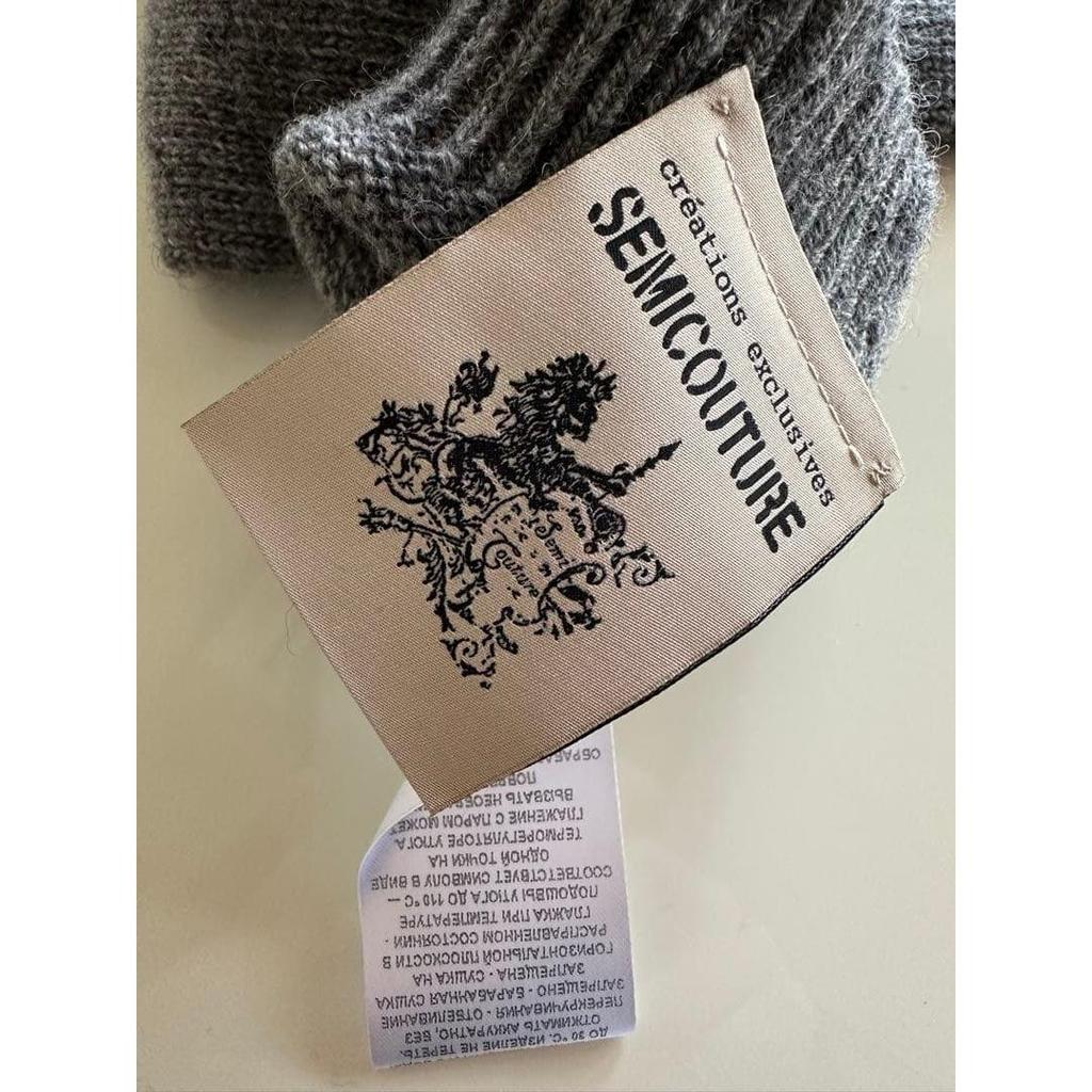 Used SEMICOUTURE Cashmere Blend Arm Warmers with Tags Made In Italy