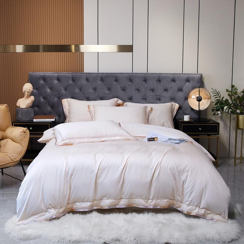 Class A Maternal And Infant Grade 100S Long-Staple Cotton Four-Piece Set Can Sleep Naked 100 Quilt Covers, Bed Sheets, Quilt Covers, Bedding