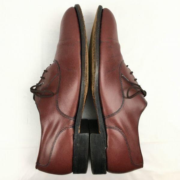 Vintage Stafford Wholecut Schuhe vor den 1980er Jahren Burgunder Größe 11D (Ca.. 28.529.5cm) Herren(GEBRAUCHT)