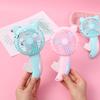 Manual Press Small Fan Hand Pressure Fan Personal Fan Handheld Cartoon Mini Portable Hand Fan For Kids Girls Women Man Outdoor