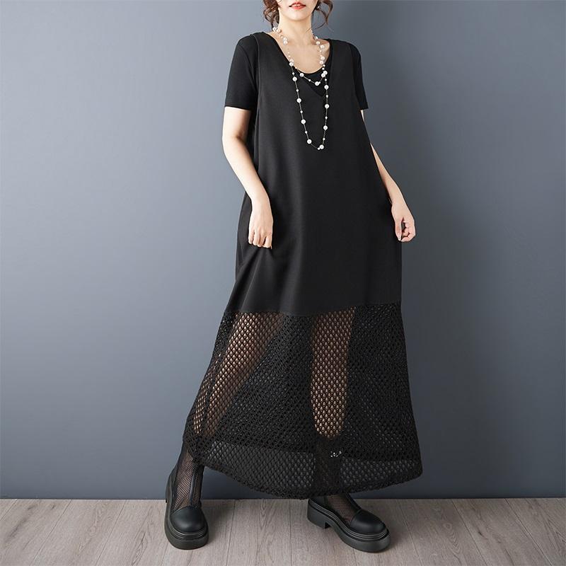 Sleeveless oversized Sexy black new in dresses for women casual loose long summer dress elegant clothing 2026