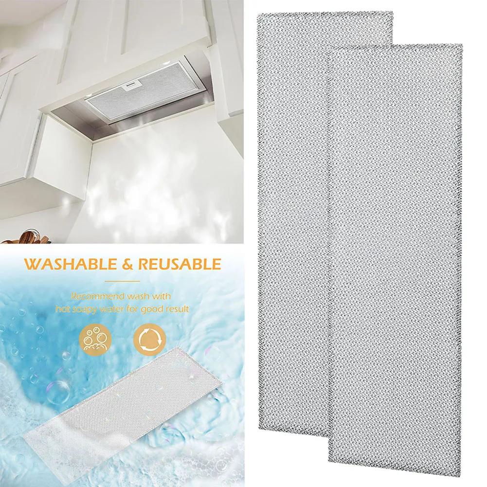 2 Stück Aluminium Dunstabzugshaube Fettfilter Küchenabzugshaube Filter Ersatz für S99010370 99010370 AP5950107 Küchenwerkzeuge
