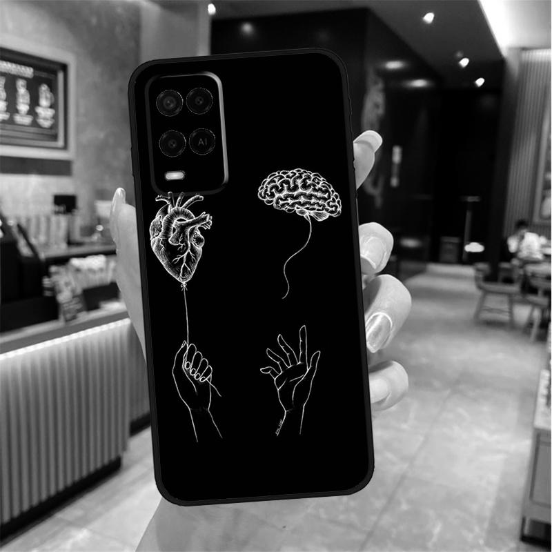 Medical Human Organs Brain Case For Oppo A80 A40 A60 A18 A38 A58 A78 A98 A96 A76 A16 A94 A74 A54 A15 A17 A57 A77 A5 Pro