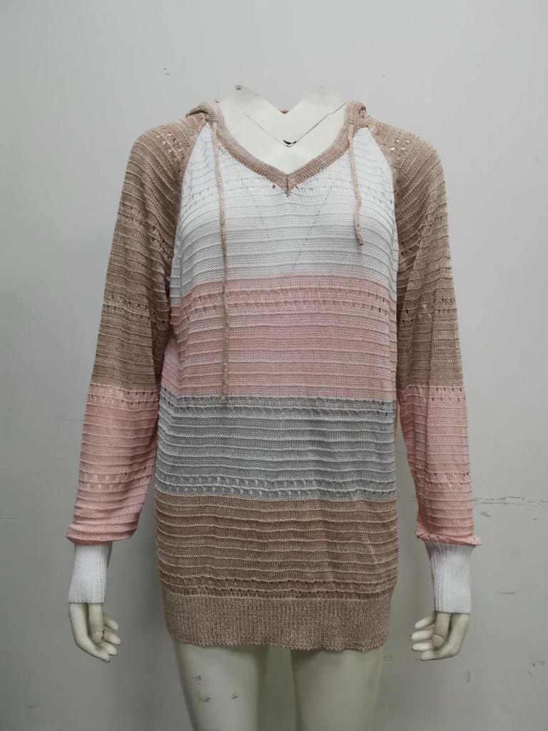 2025 Autumn & Winter Hooded Zipper Long Sleeve Sweater