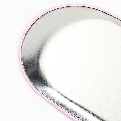 Stainless Steel Jewelry Tray Desktop Storage Plate Cosmetics Jewelry Plate Metal Tray