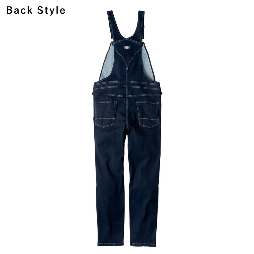 Dickies Denim Work Dickies Pro Uni Sticker Size L D-689 Overalls, Stretch, Casual, Year-Round, CO-COS Included, 31. Indigo,