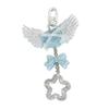 Cute Bowknot Star Bear Keychain Pendant Lovely Hanging Decorations Keyring Charm for Purse Bag Backpack Handbag