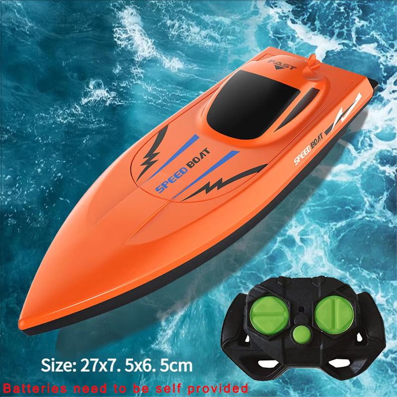 NEW2.4G Remote Control Speed Boat for adult– Fast Electric RC Boat Toy with Dual Motor, Waterproof Model for Pool OutdoorPlay