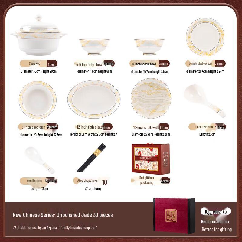 Mode Lanka Jingdezhen Ceramic 20-Piece Dinnerware Set