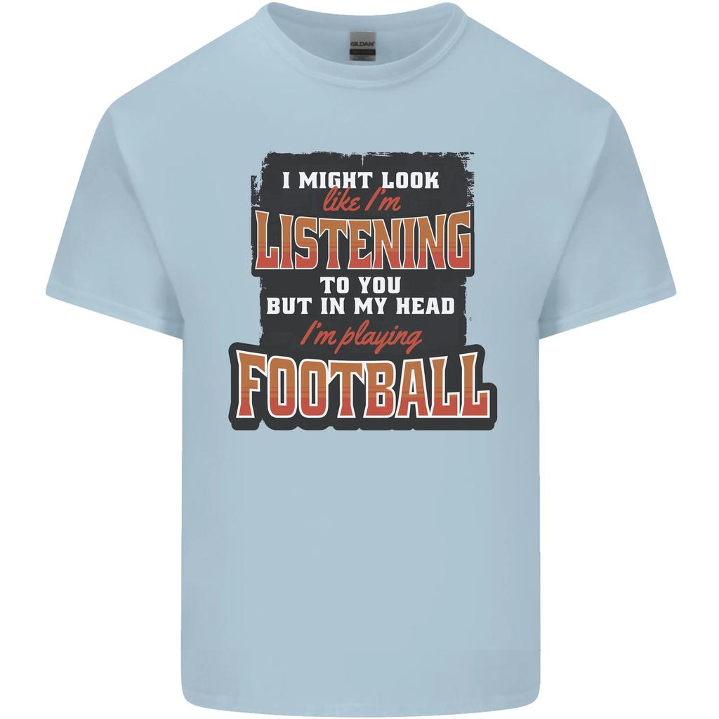 In meinem Kopf spiele ich Fußball Lustiges Kinder T-Shirt Kinder